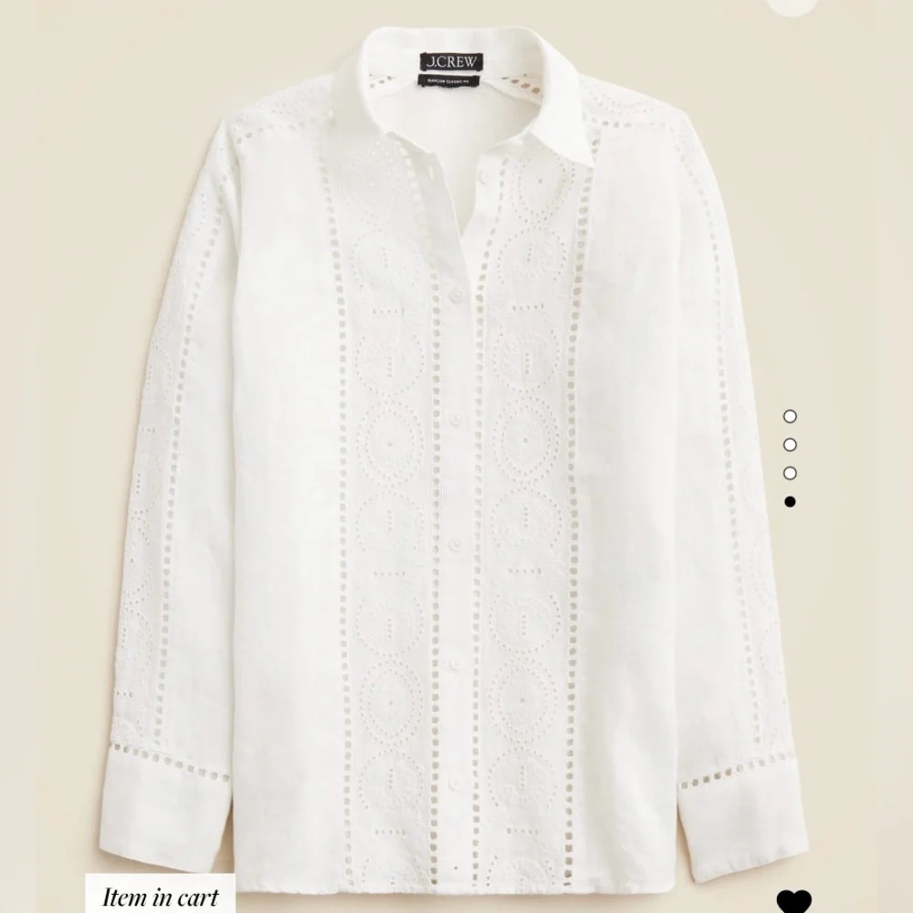 J. Crew - Garçon classic shirt in eyelet linen - Size 2 - Item Cl592 - NWT - Picture 5 of 10